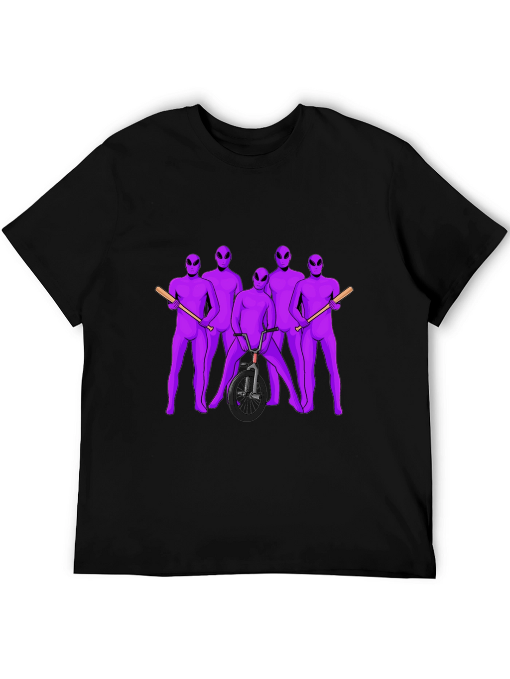 Alien Gangster Graphic T-Shirt - Mens Black Tee