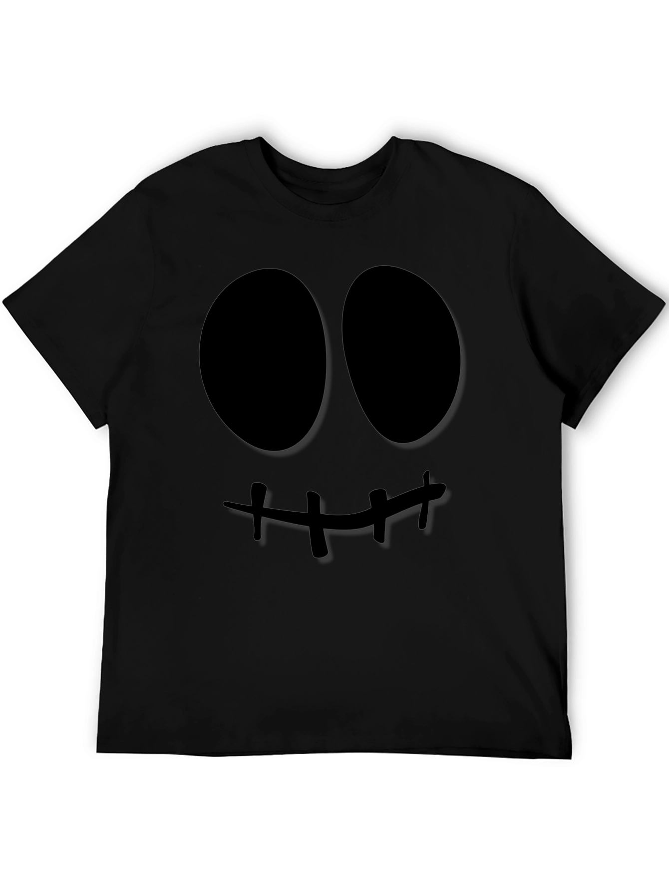Spooky Face Graphic Tee - Halloween Style