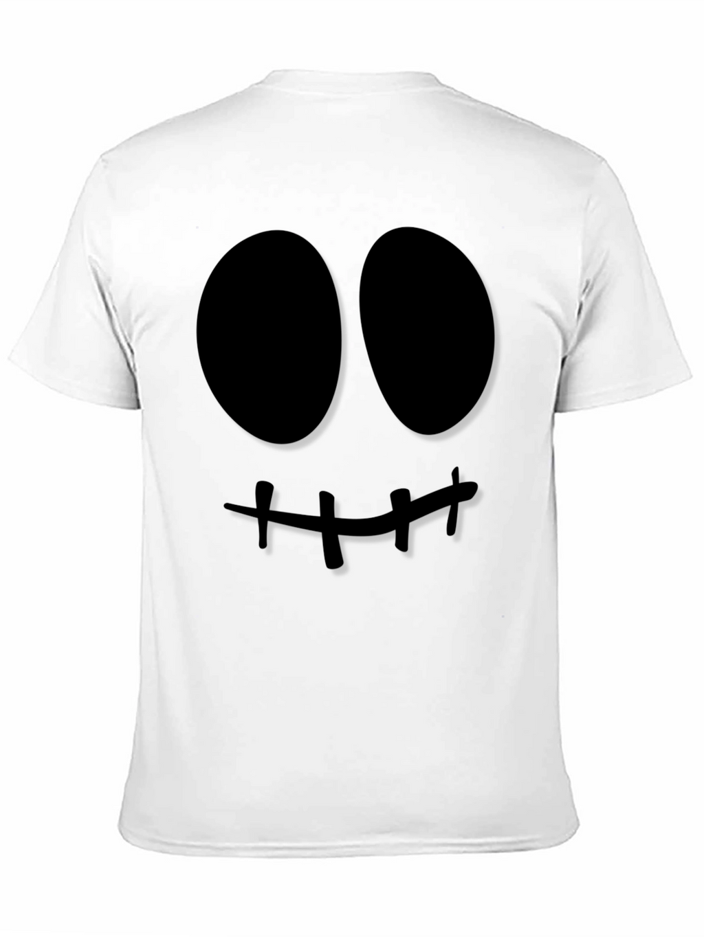 Spooky Face Graphic Tee - Halloween Style
