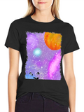 Lion Galaxy Graphic Tee