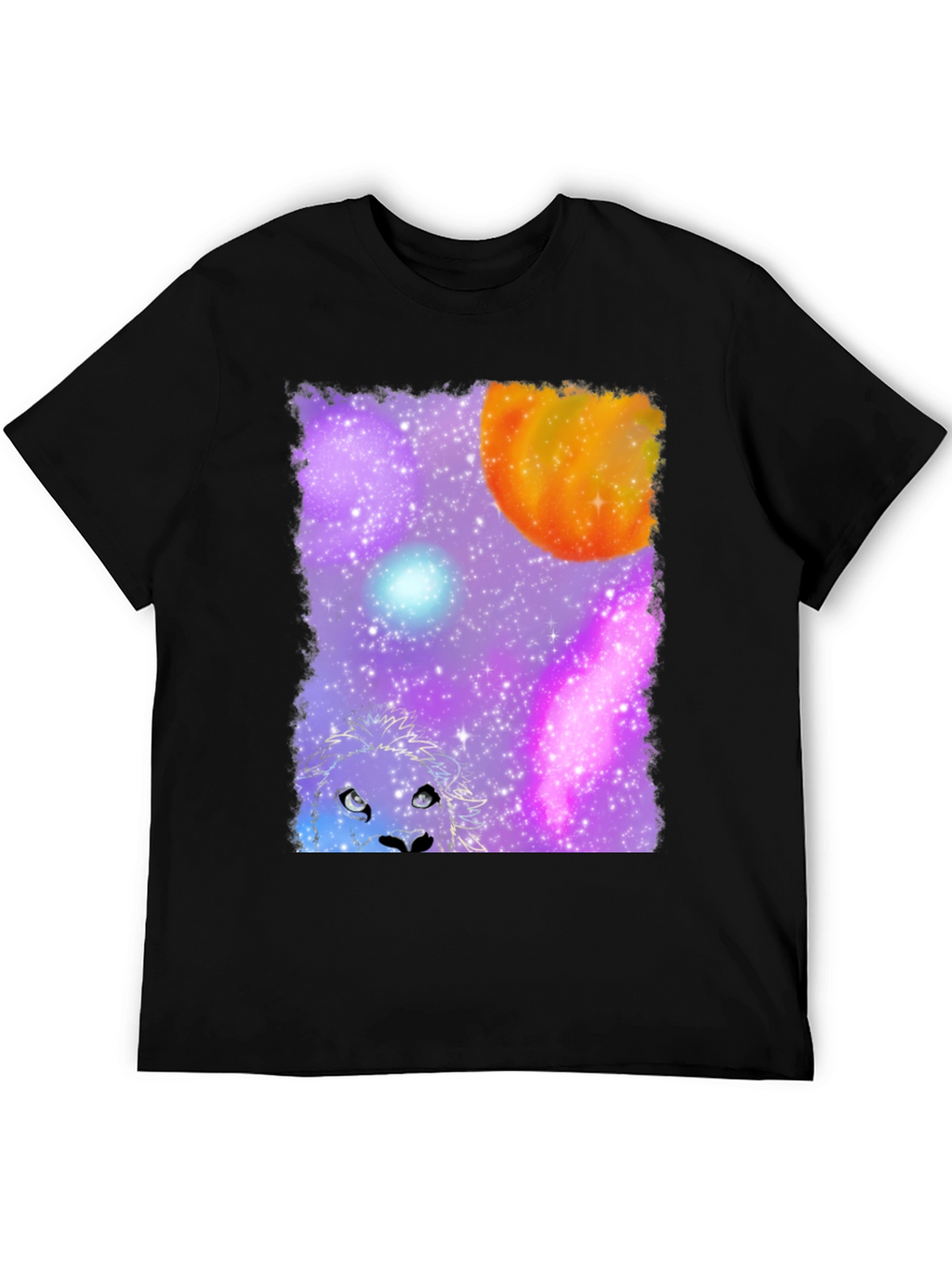 Lion Galaxy Graphic Tee