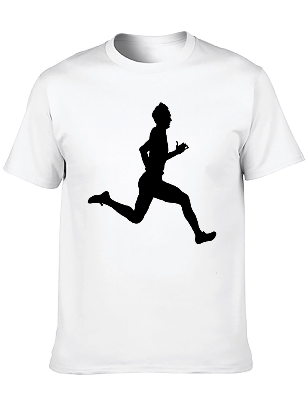 Running Man Graphic Black T-Shirt