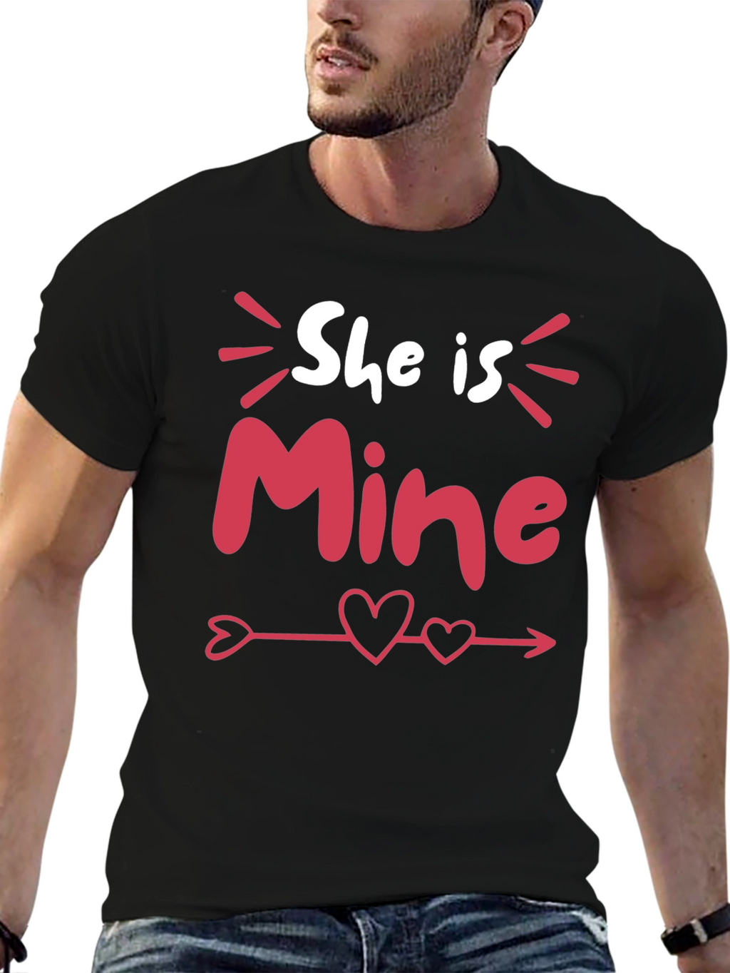 She Is Mine Valentines Day T-Shirt