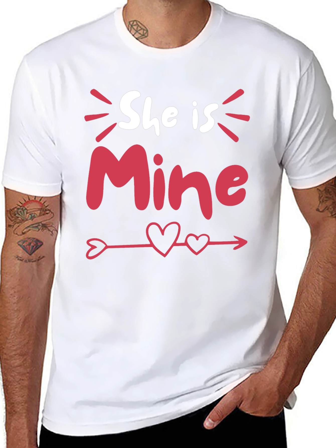 She Is Mine Valentines Day T-Shirt