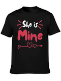 She Is Mine Valentines Day T-Shirt
