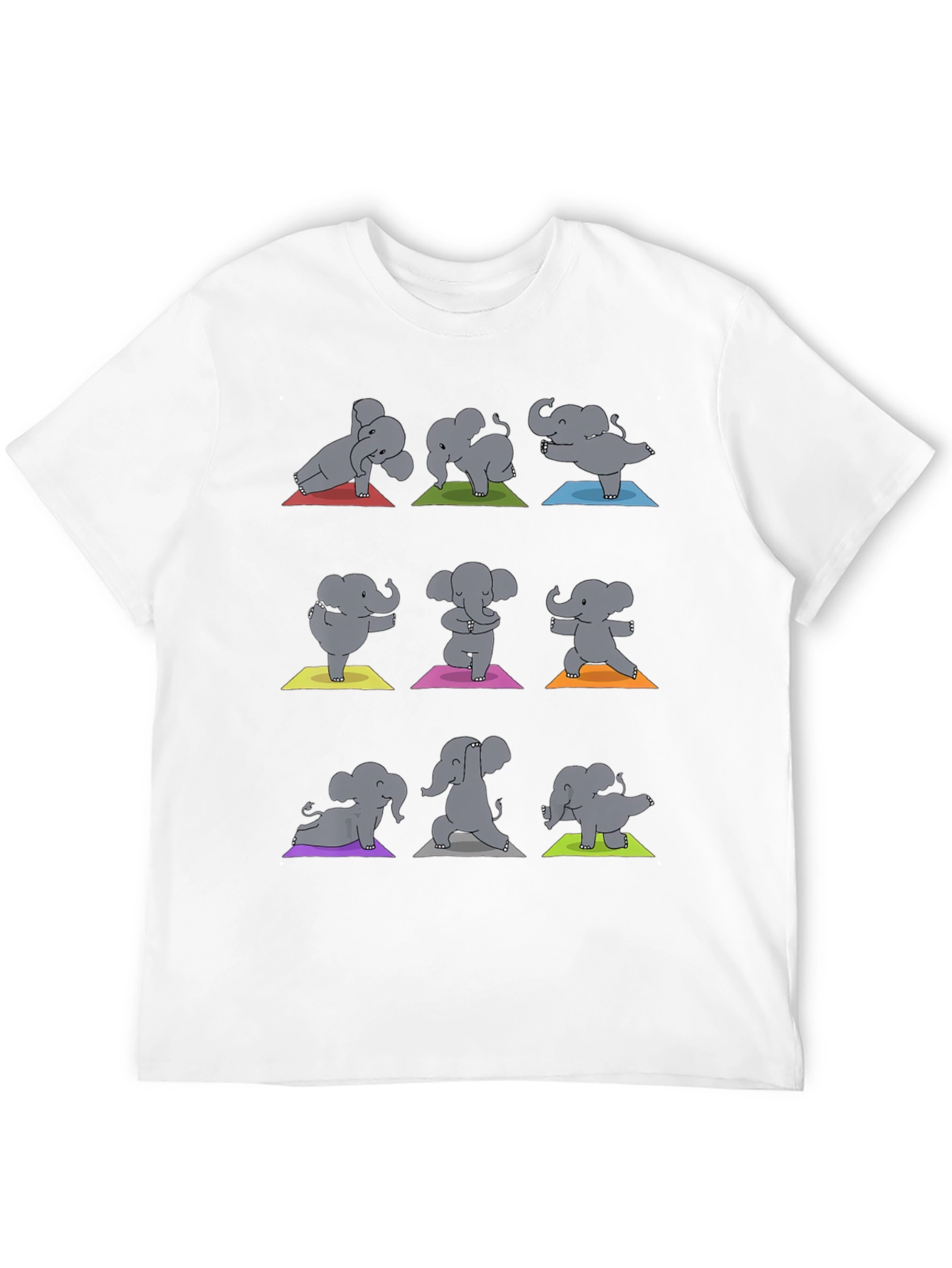 Elephant Yoga Black Graphic Tee