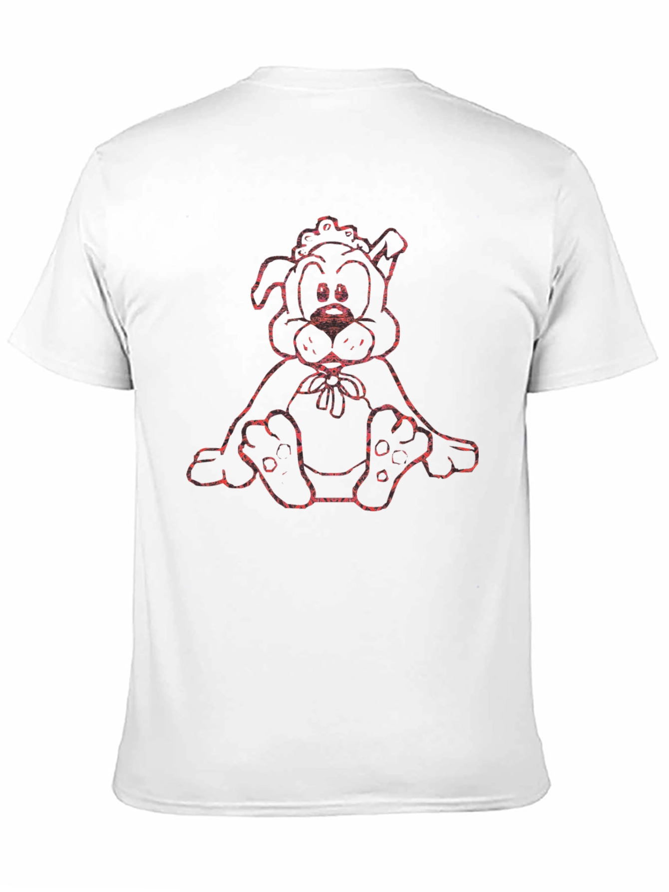 Cute Cartoon Dog Graphic T-Shirt - Black