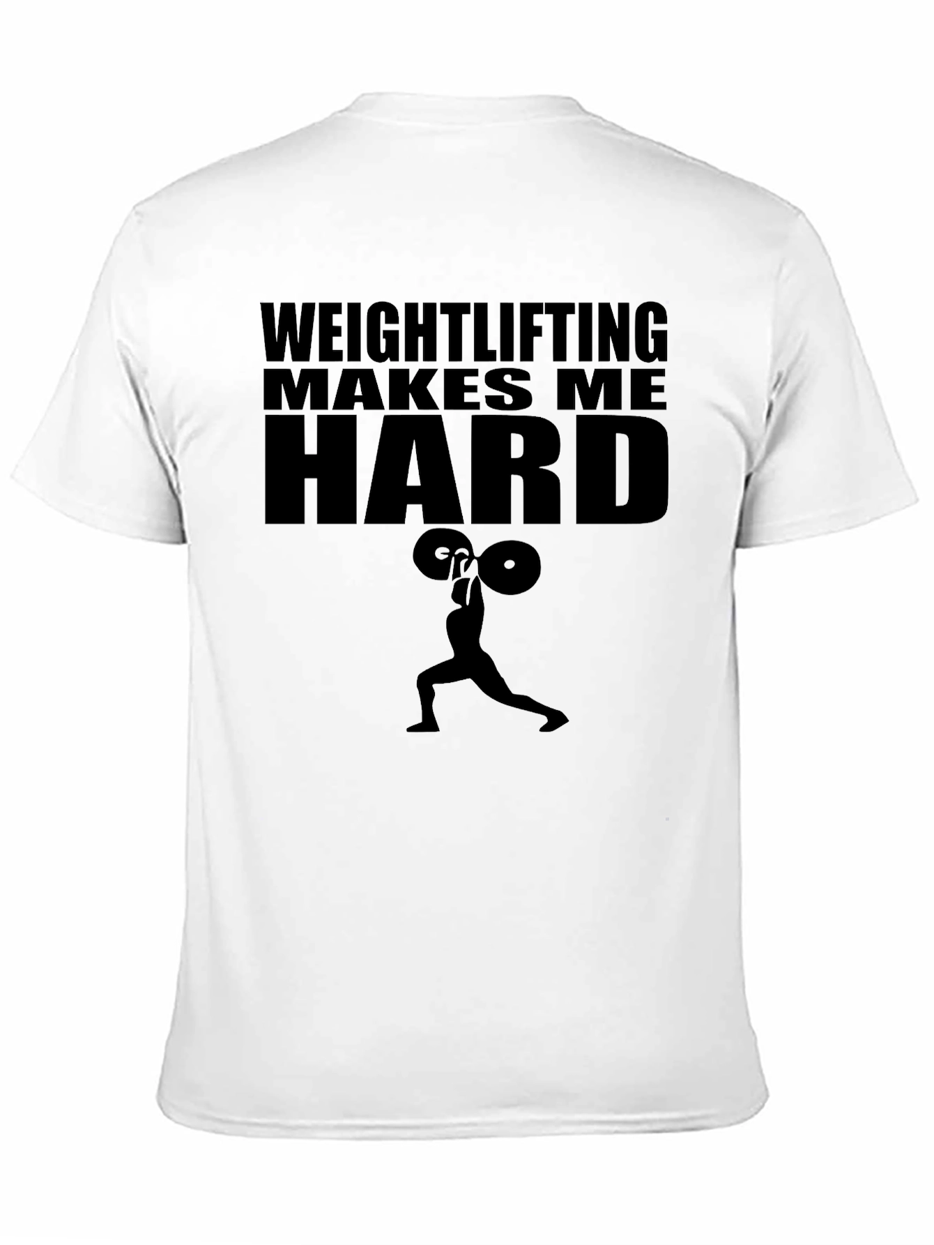 Weightlifting Makes Me Hard Mens Black T-Shirt