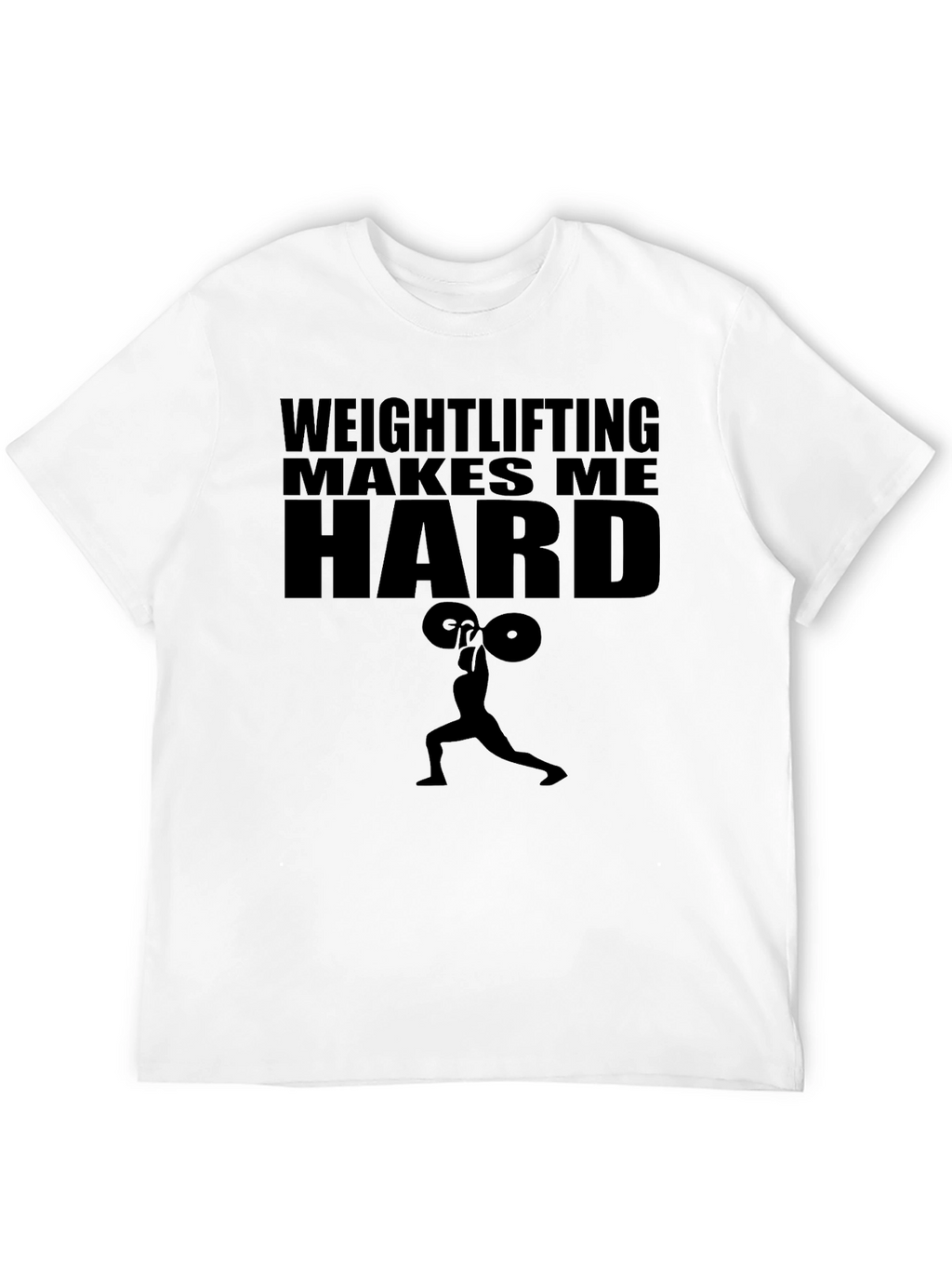 Weightlifting Makes Me Hard Mens Black T-Shirt