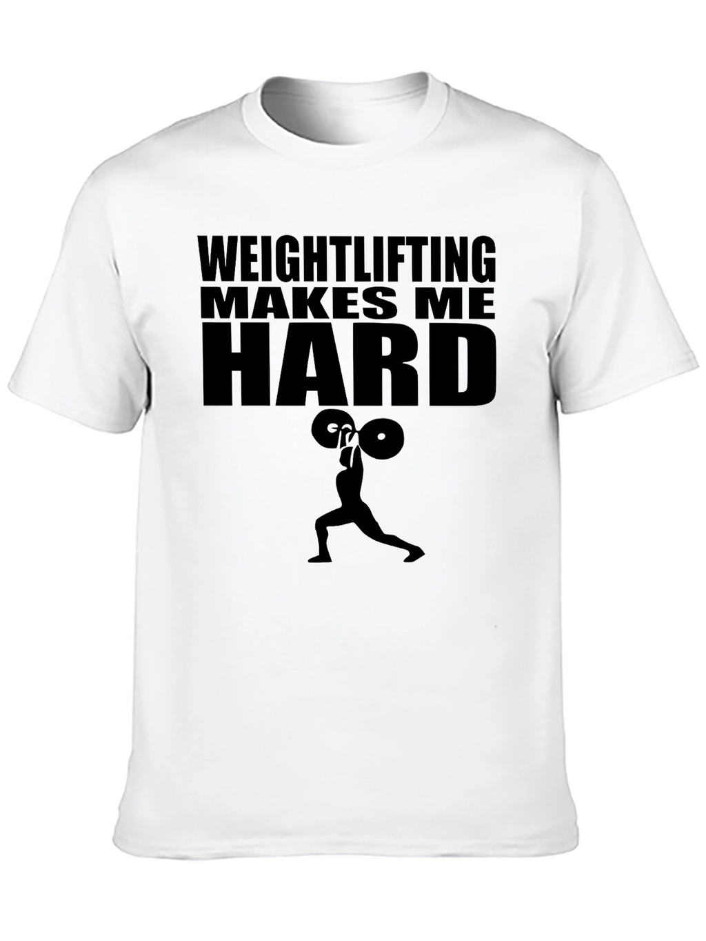 Weightlifting Makes Me Hard Mens Black T-Shirt