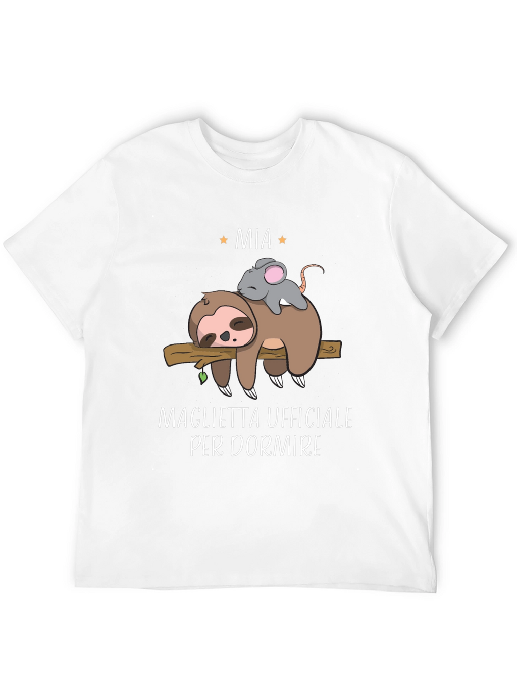 Funny Sloth & Mouse Mia Sleep Shirt