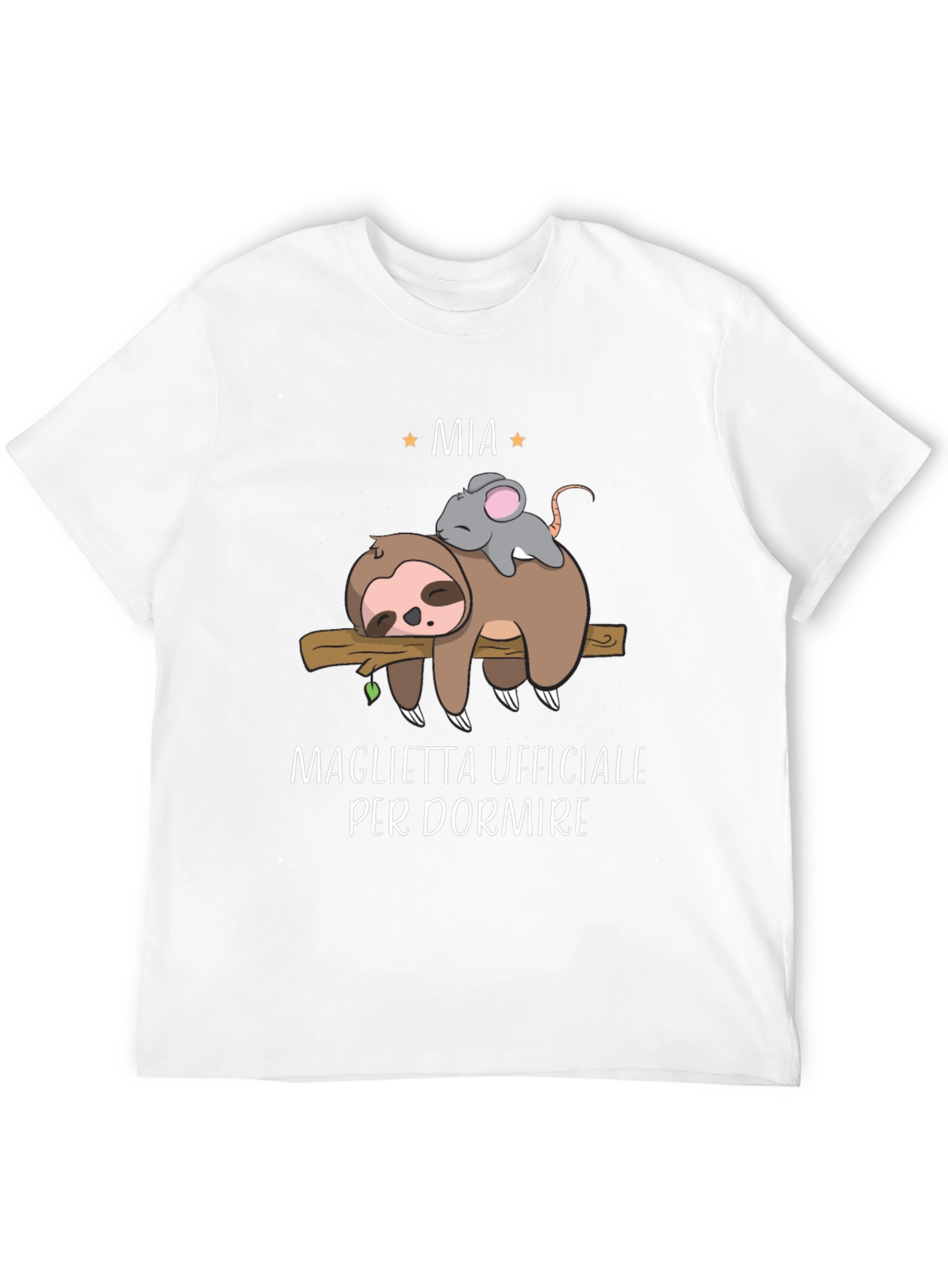 Funny Sloth & Mouse Mia Sleep Shirt