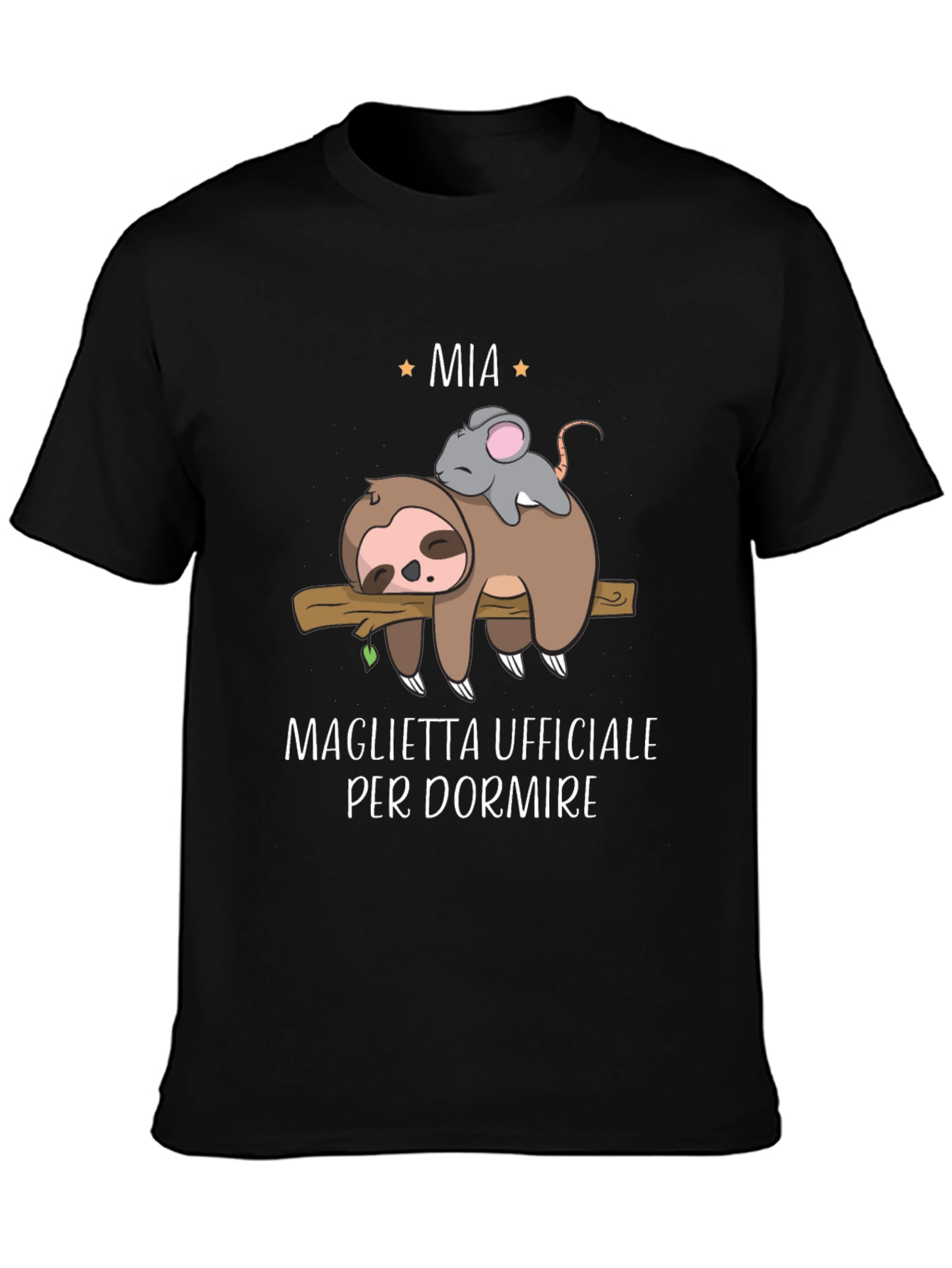 Funny Sloth & Mouse Mia Sleep Shirt