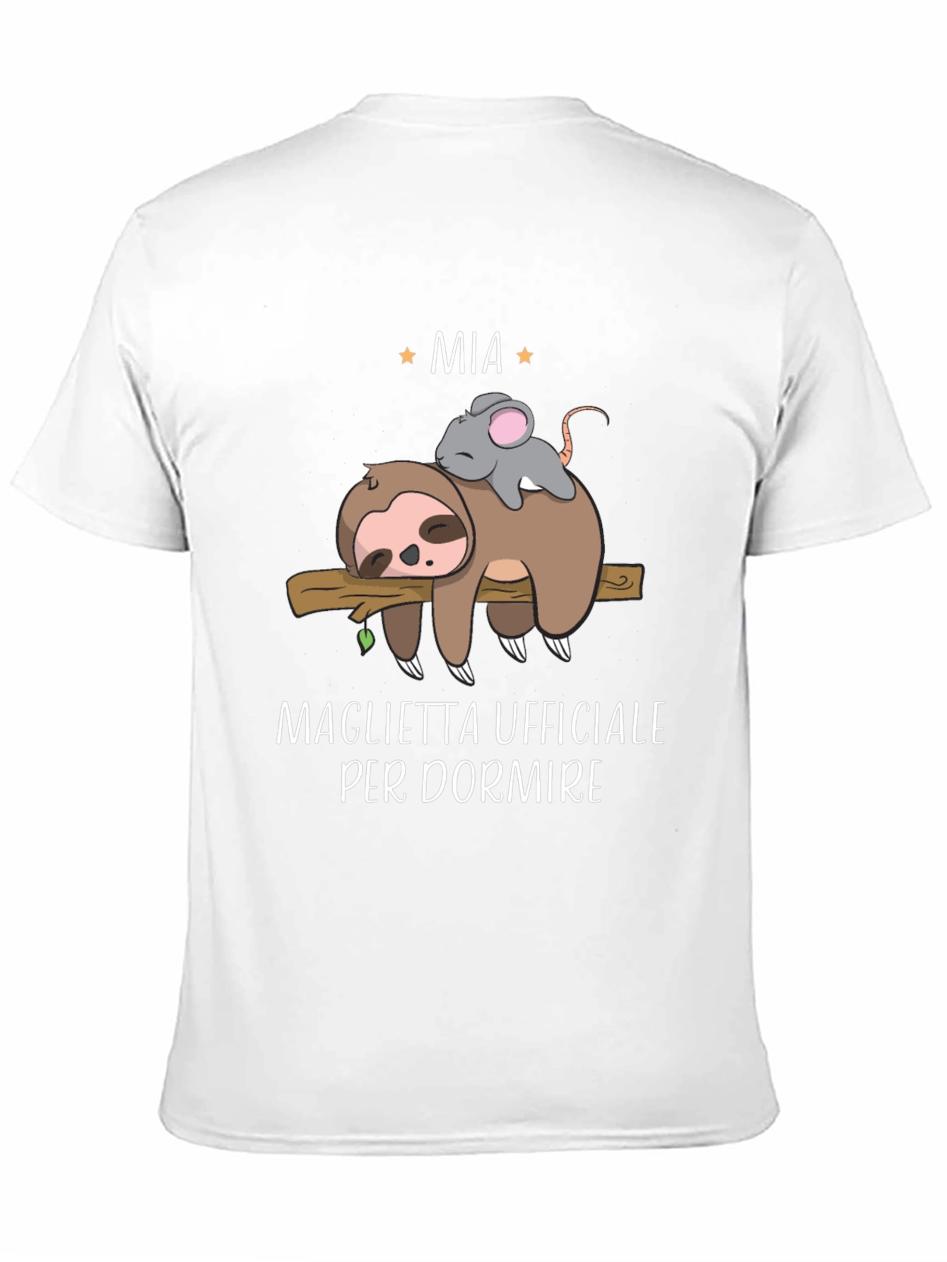 Funny Sloth & Mouse Mia Sleep Shirt