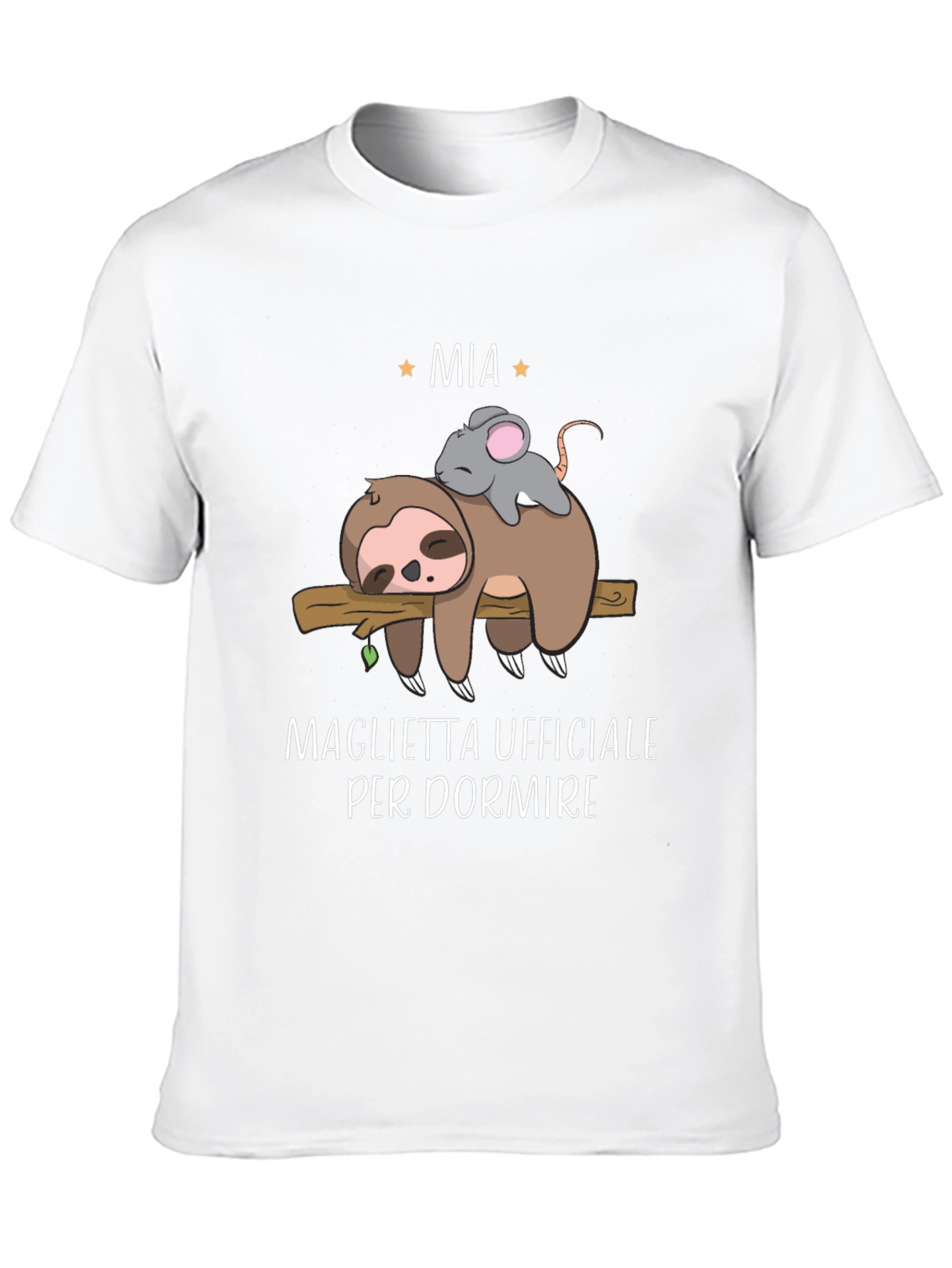 Funny Sloth & Mouse Mia Sleep Shirt