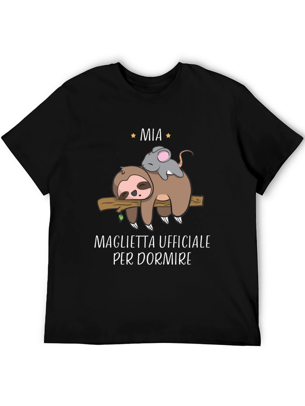 Funny Sloth & Mouse Mia Sleep Shirt