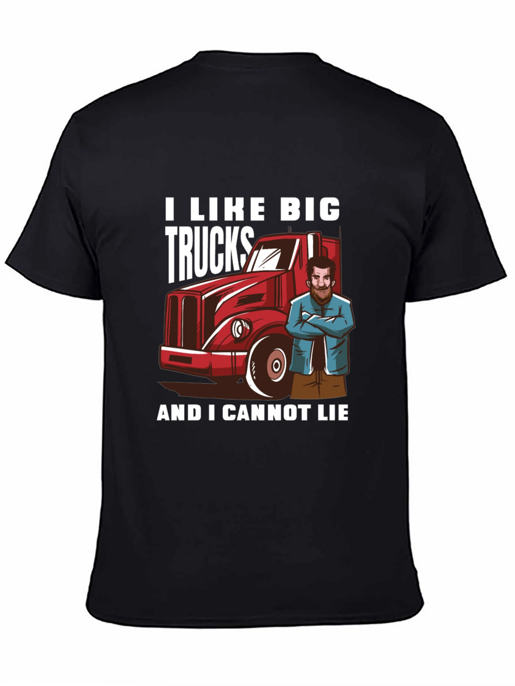 I Like Big Trucks Black Graphic Tee