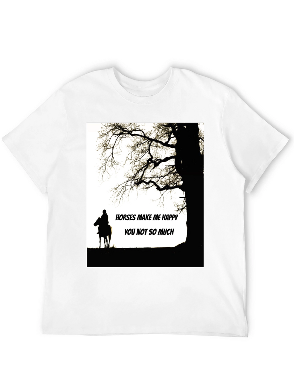 Horses Make Me Happy T-Shirt