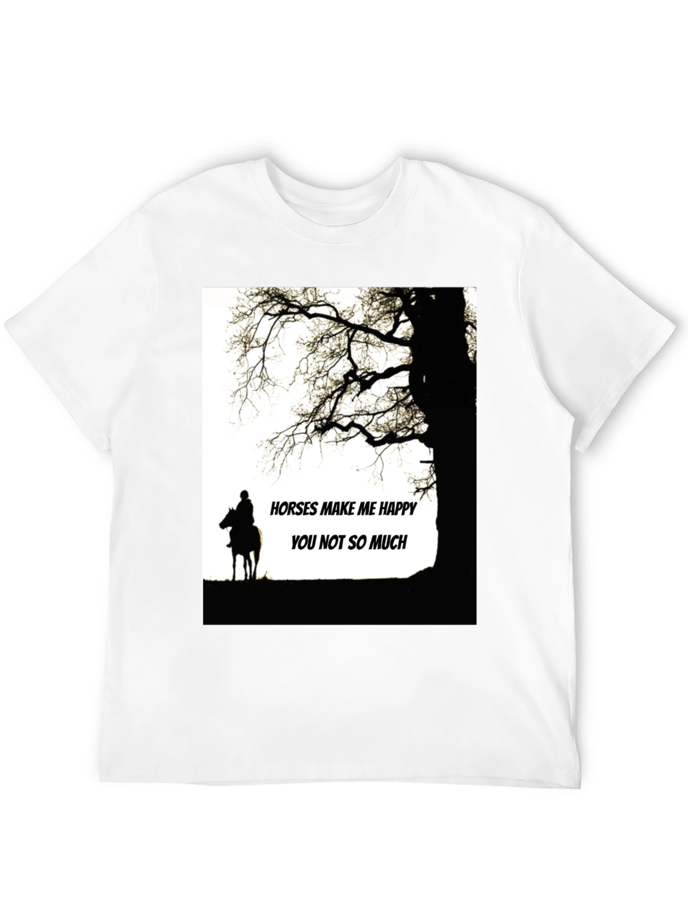 Horses Make Me Happy T-Shirt
