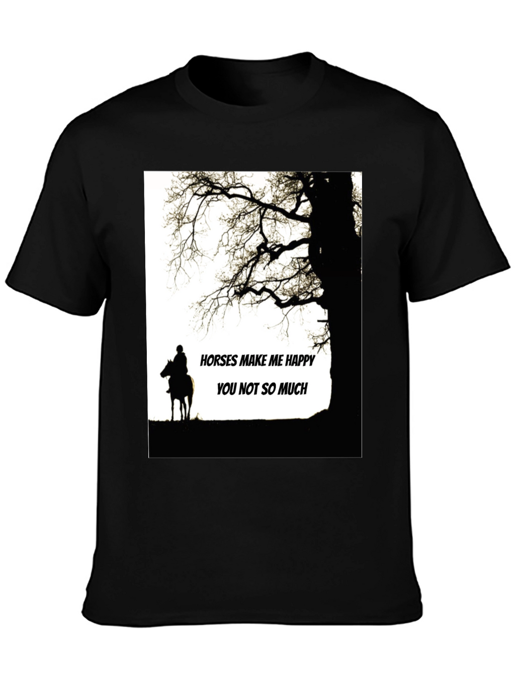 Horses Make Me Happy T-Shirt