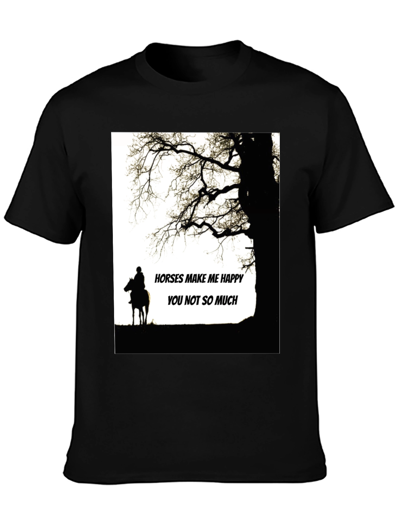 Horses Make Me Happy T-Shirt
