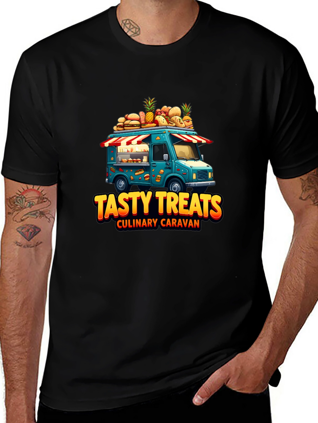 Tasty Treats Food Truck Graphic T-Shirt