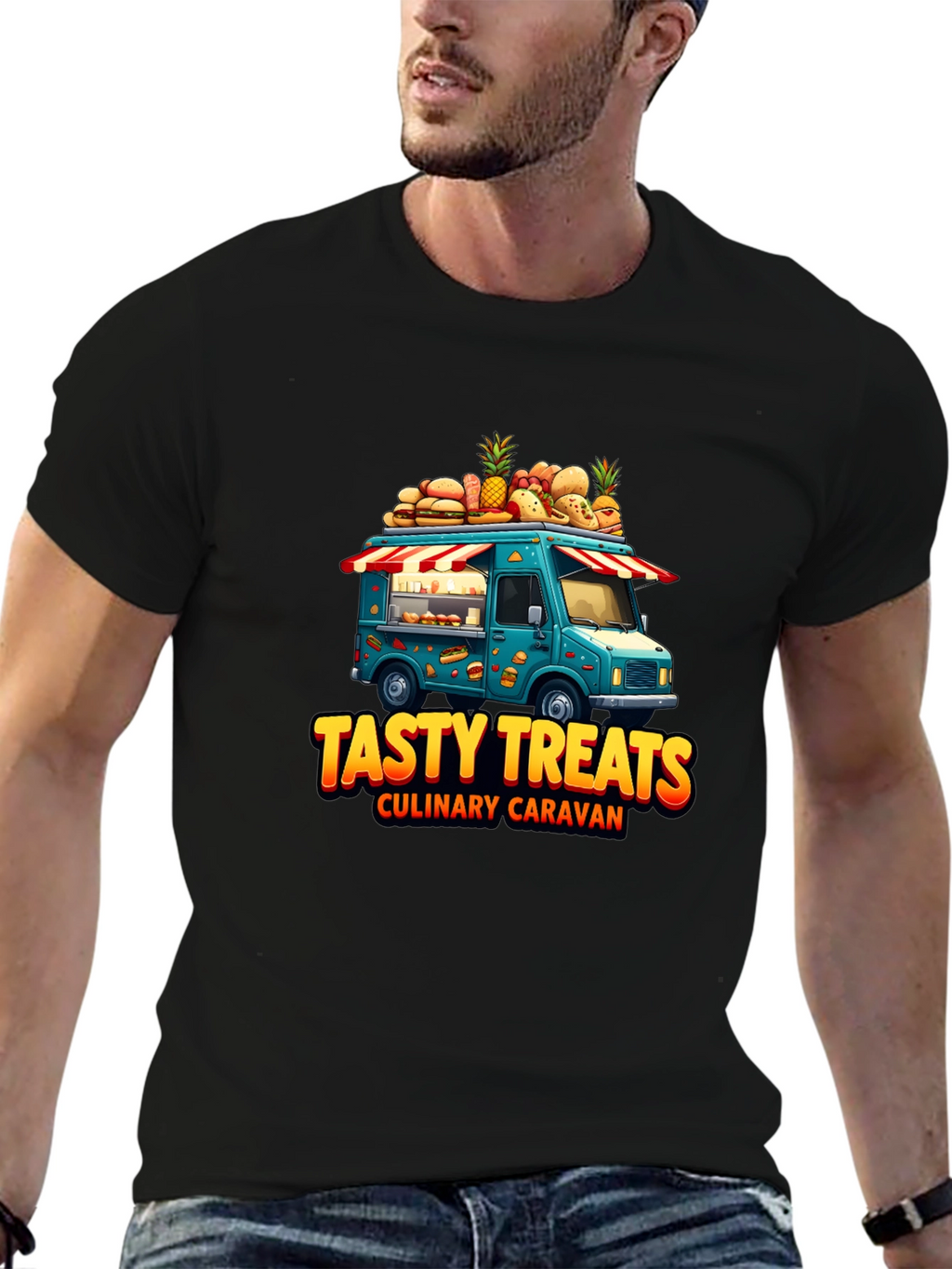 Tasty Treats Food Truck Graphic T-Shirt