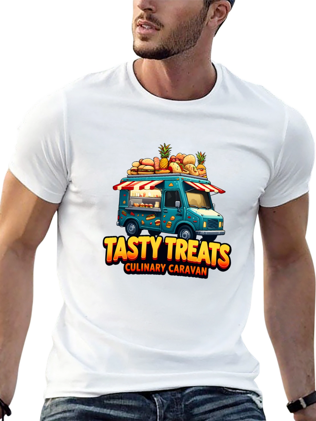 Tasty Treats Food Truck Graphic T-Shirt