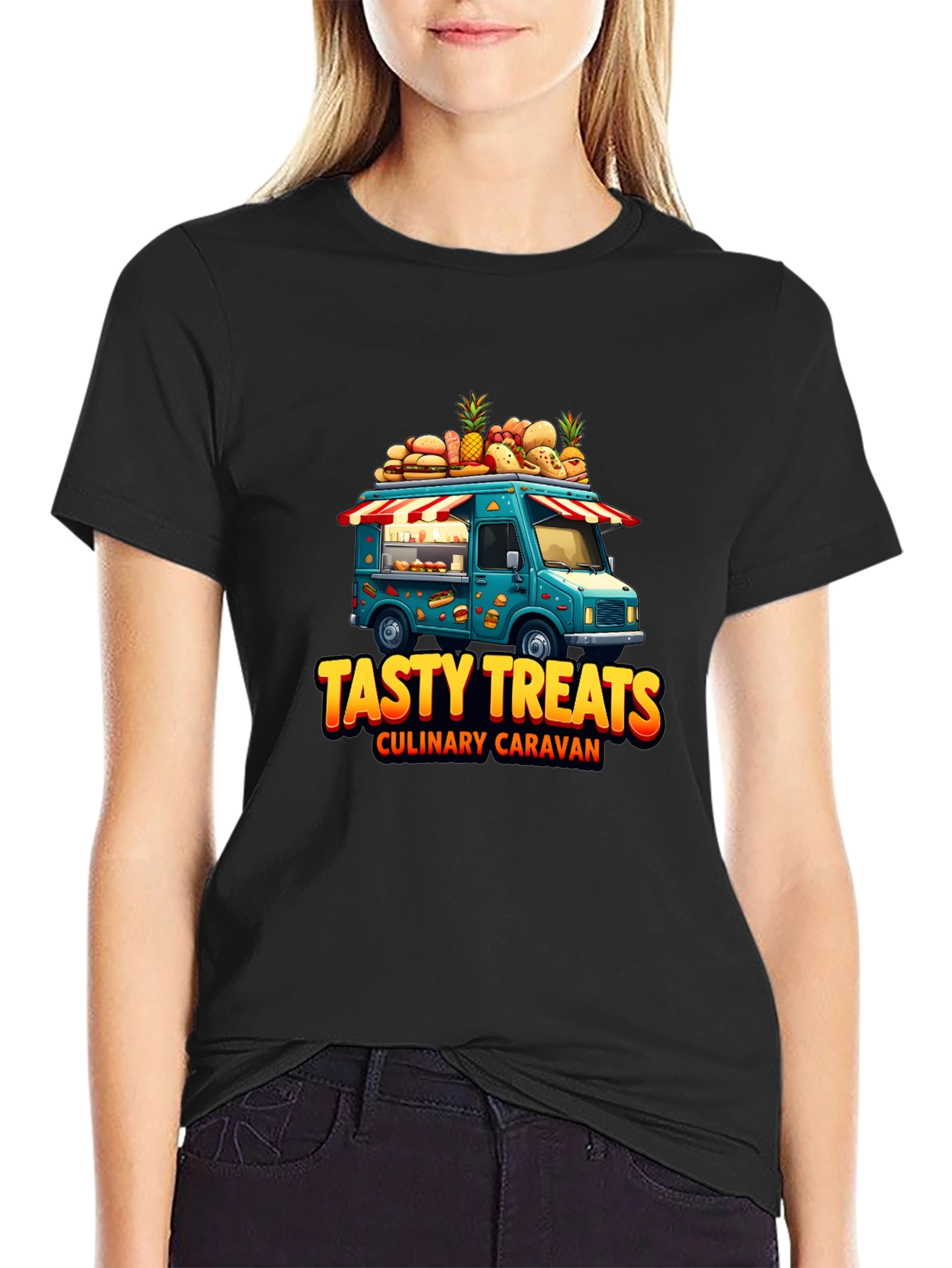 Tasty Treats Food Truck Graphic T-Shirt