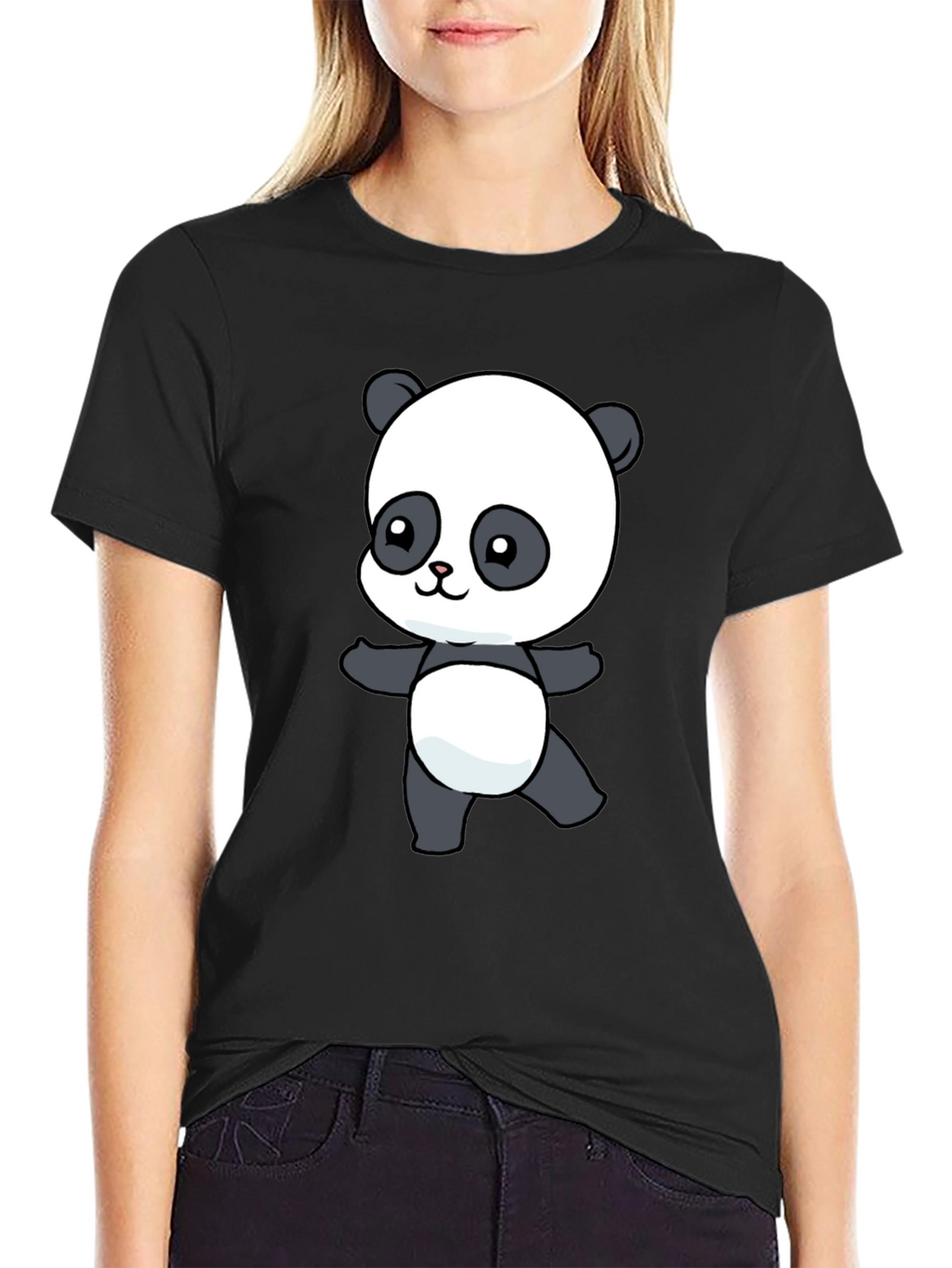 Cute Panda Bear Graphic T-Shirt