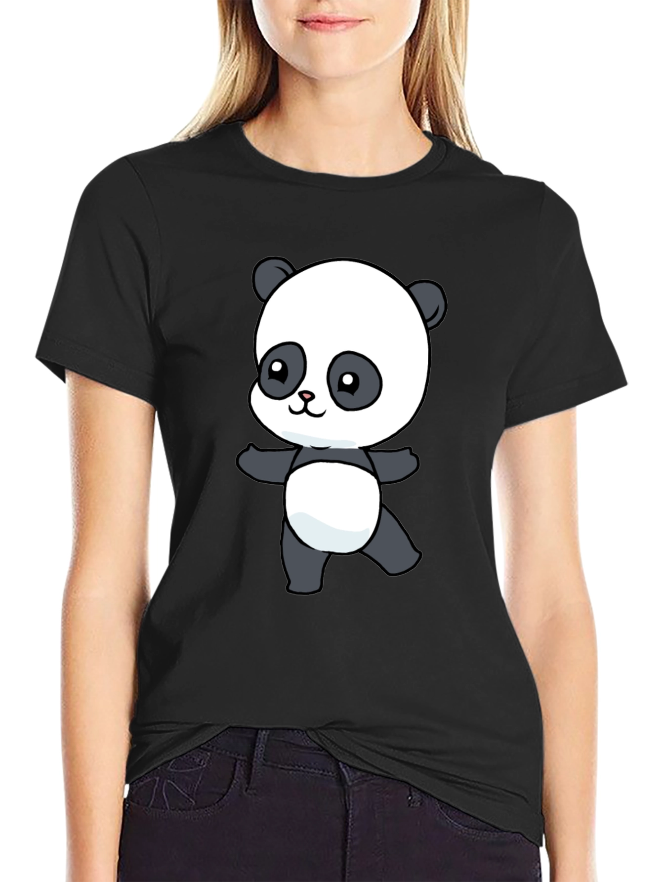 Cute Panda Bear Graphic T-Shirt