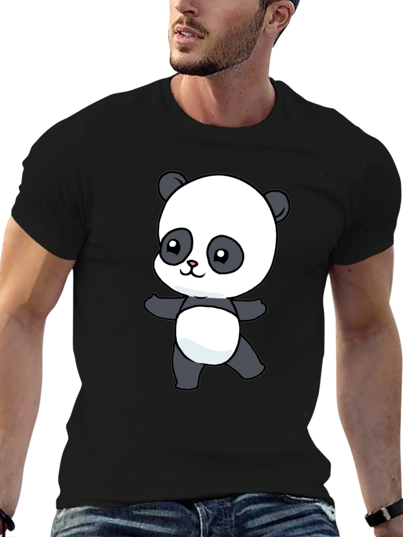 Cute Panda Bear Graphic T-Shirt