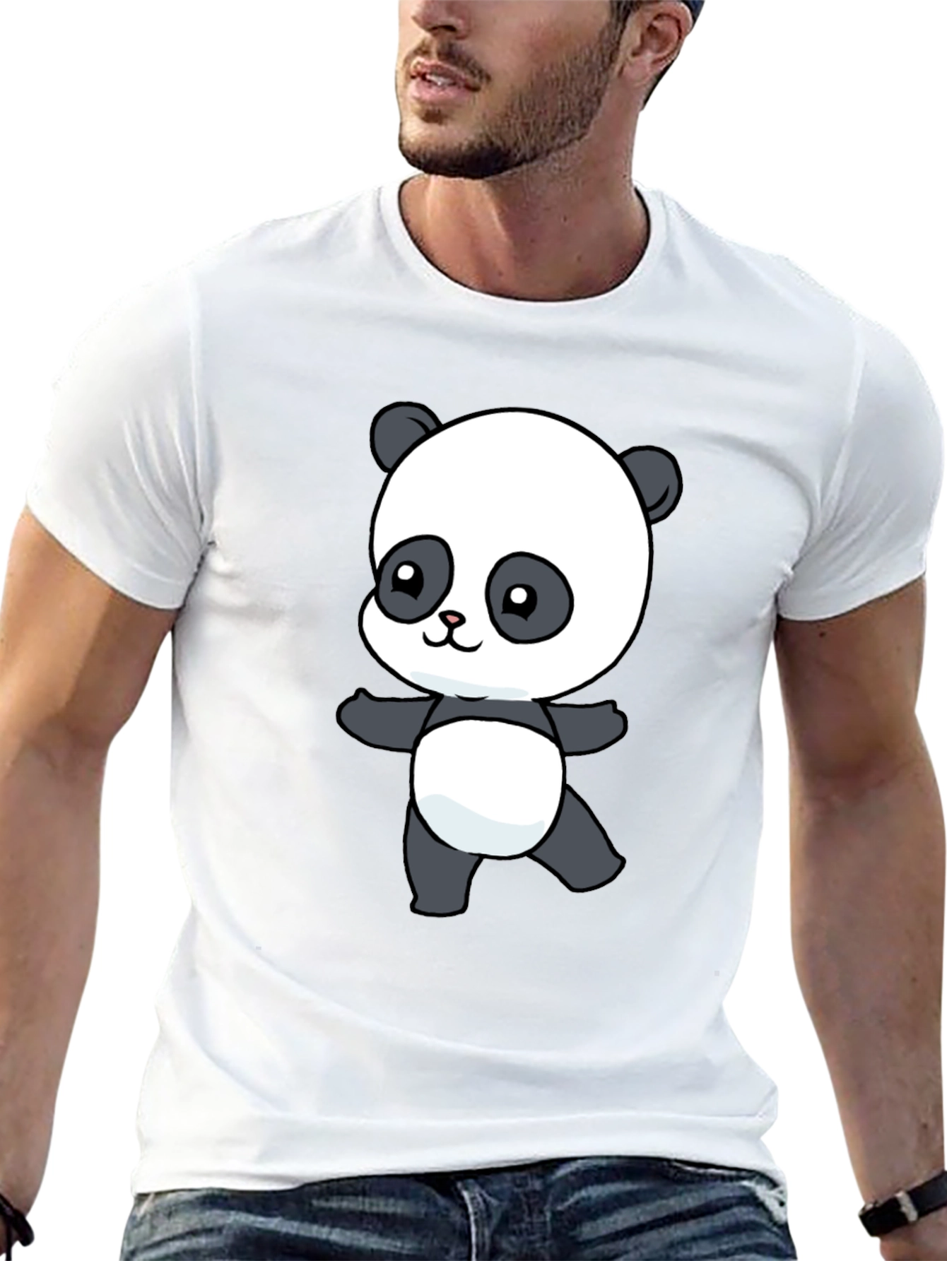 Cute Panda Bear Graphic T-Shirt