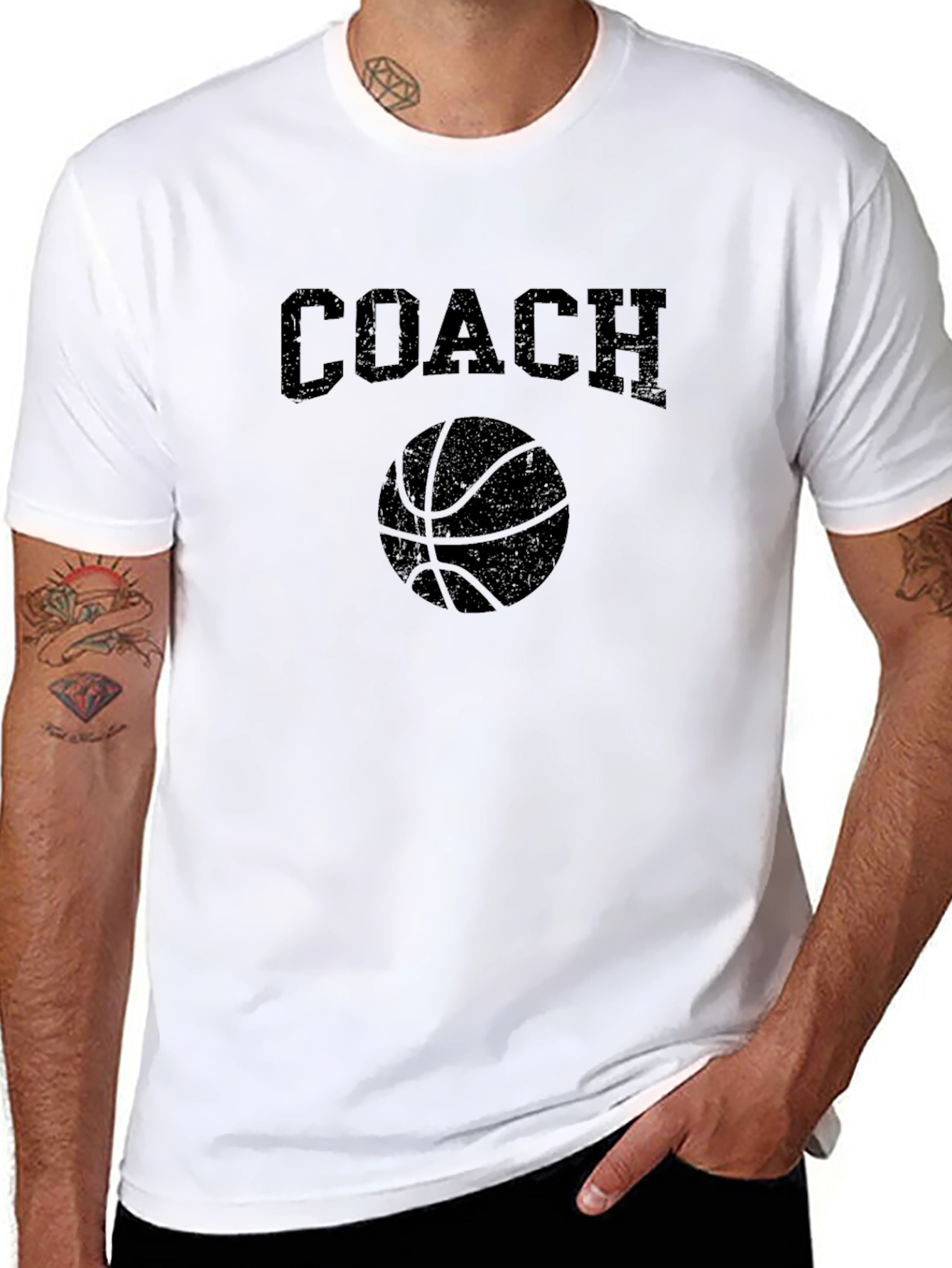 Basketball Coach Graphic T-Shirt