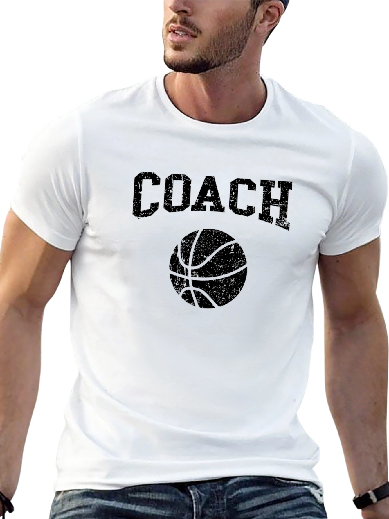 Basketball Coach Graphic T-Shirt