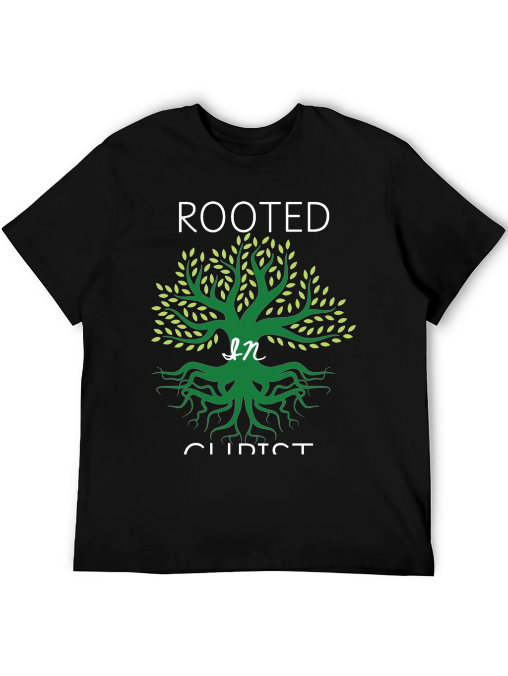 Rooted in Christ Graphic Tee - Christian T-Shirt