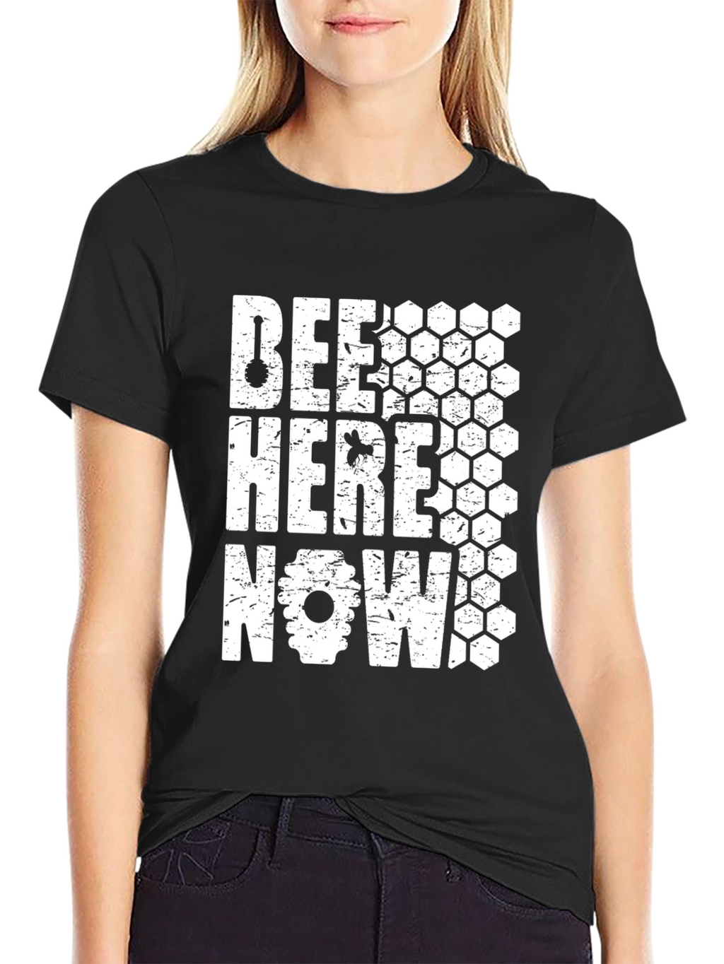 Bee Here Now Graphic Tee - Unisex T-Shirt
