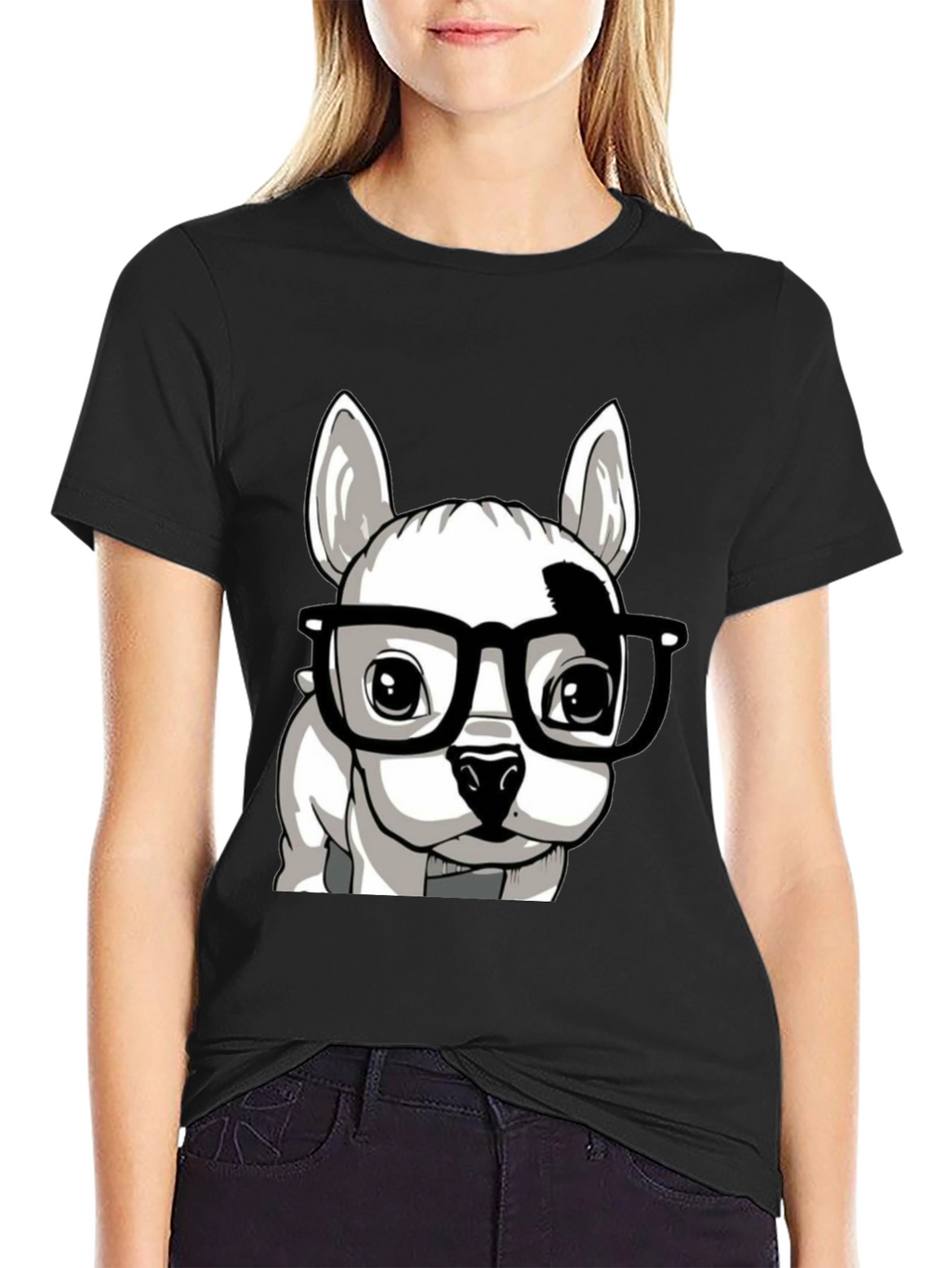 Dog with Glasses Graphic Tee - Stylish Unisex T-Shirt