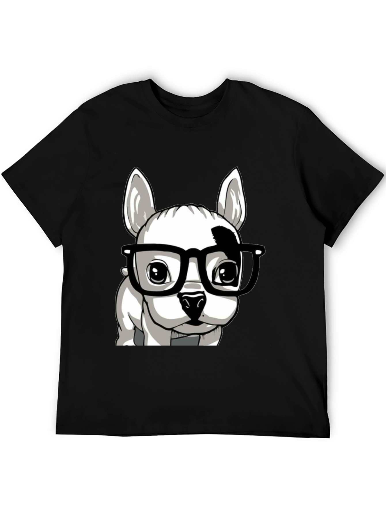 Dog with Glasses Graphic Tee - Stylish Unisex T-Shirt