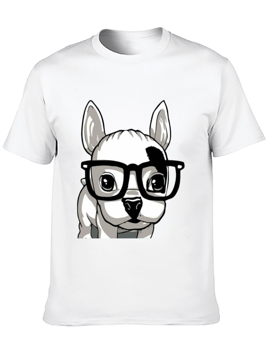 Dog with Glasses Graphic Tee - Stylish Unisex T-Shirt