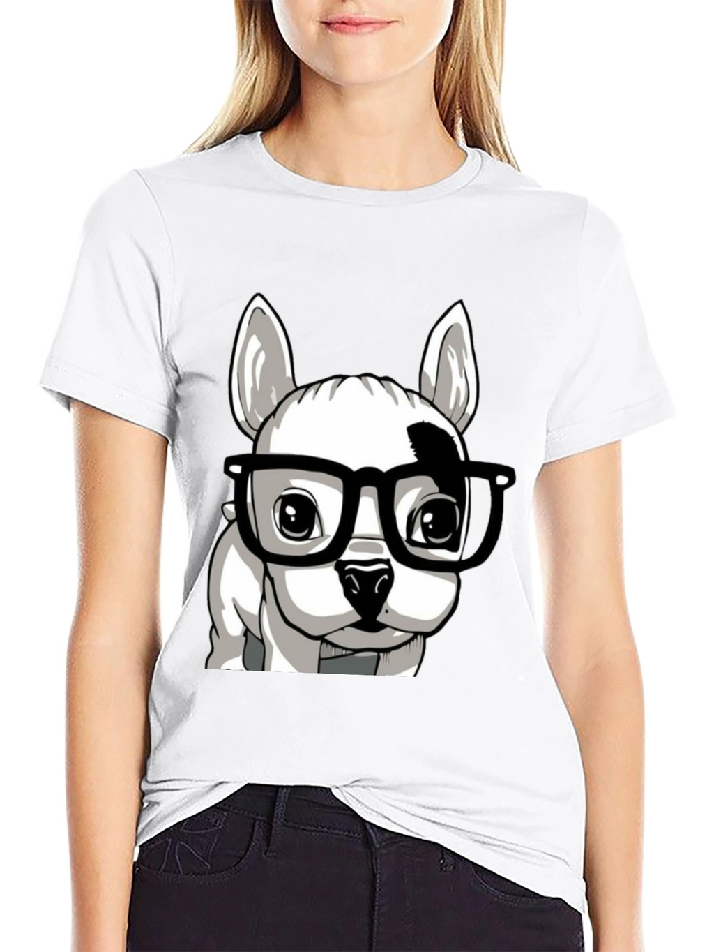 Dog with Glasses Graphic Tee - Stylish Unisex T-Shirt