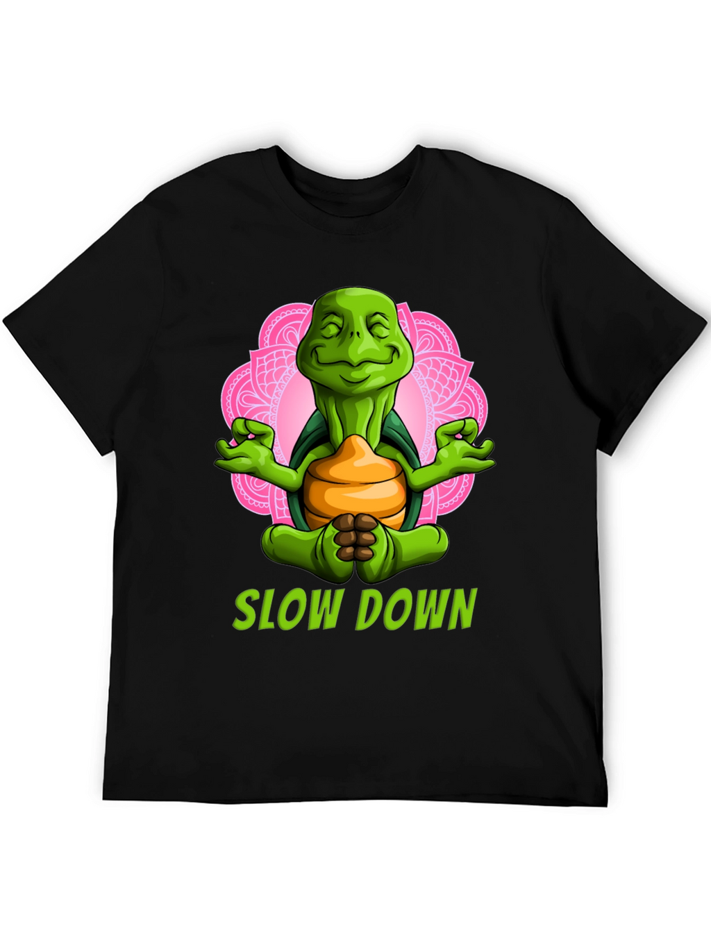 Meditating Turtle T-Shirt - Slow Down