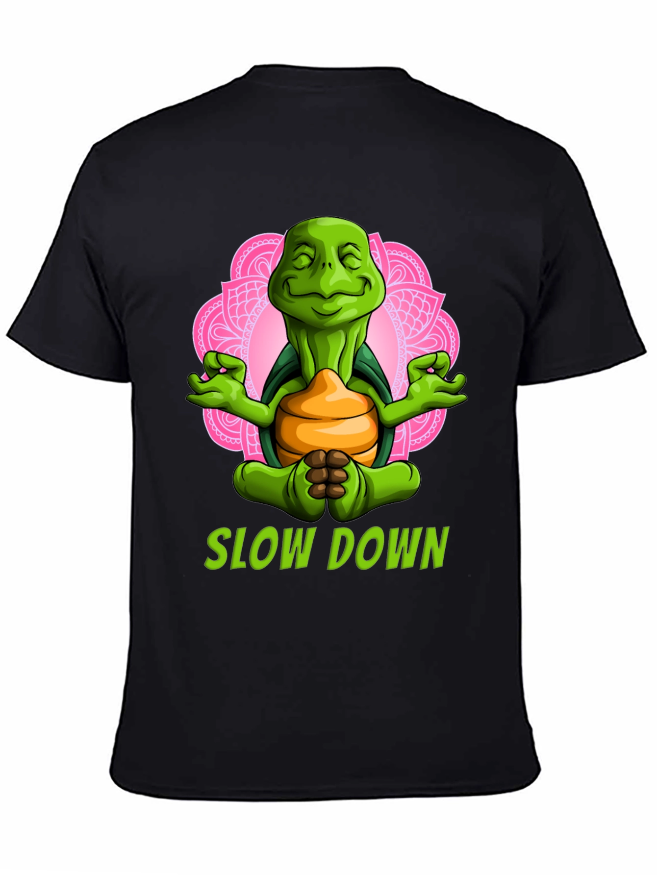 Meditating Turtle T-Shirt - Slow Down