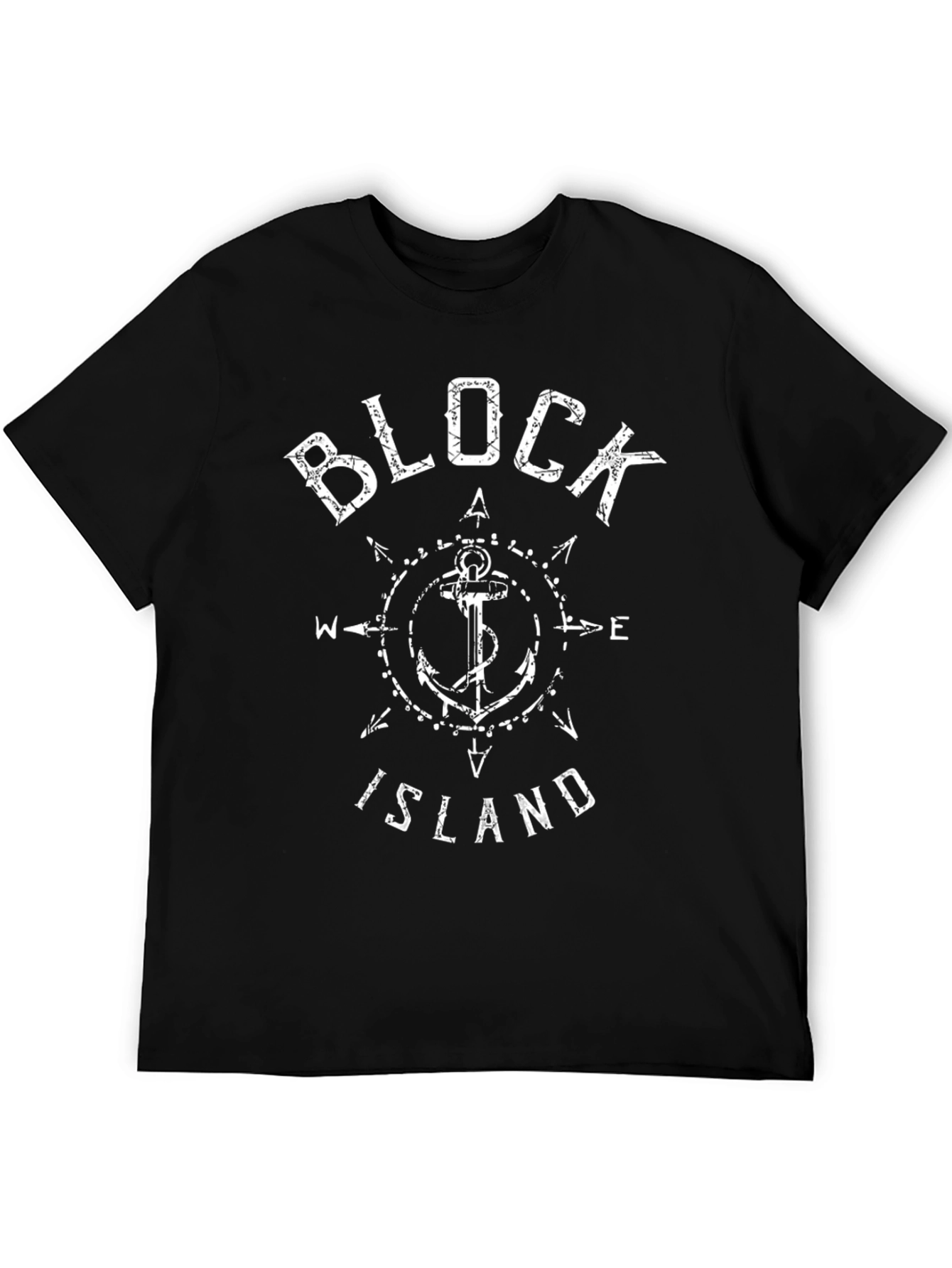 Block Island Anchor T-Shirt - Nautical Design