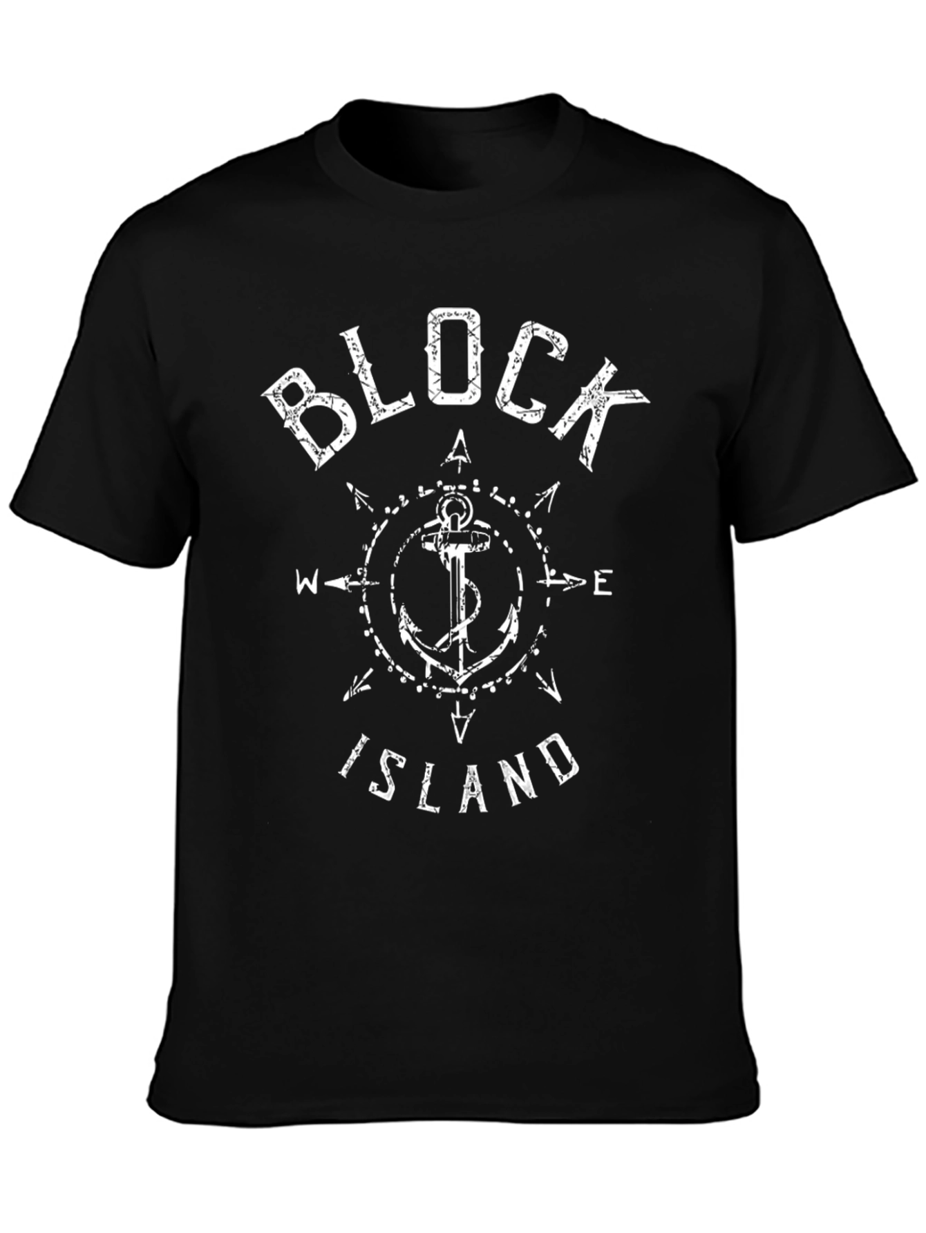Block Island Anchor T-Shirt - Nautical Design
