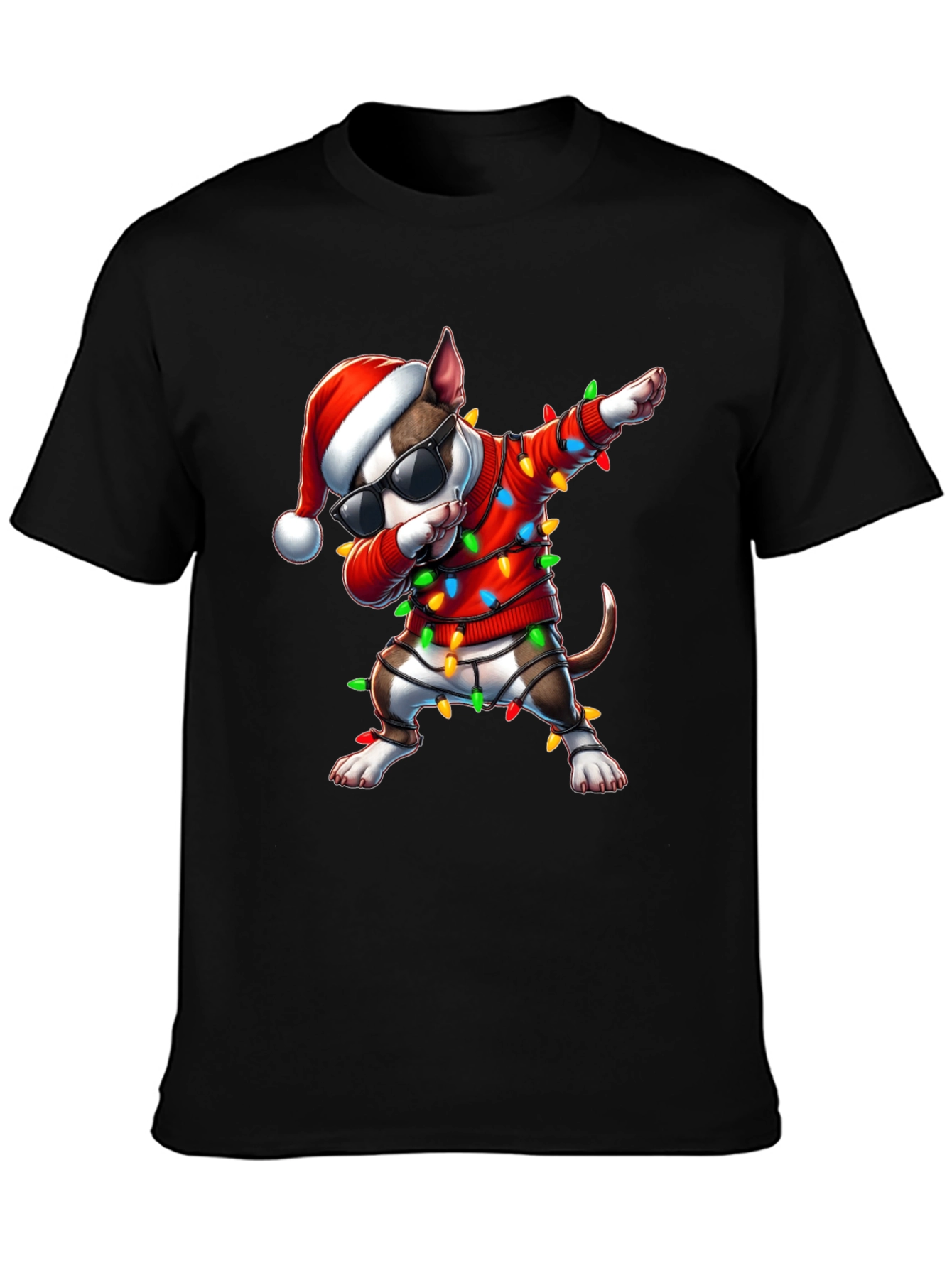 Dabbing Dog Christmas T-Shirt