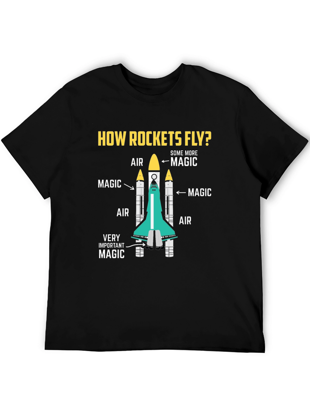 How Rockets Fly T-Shirt - Magic Science Tee