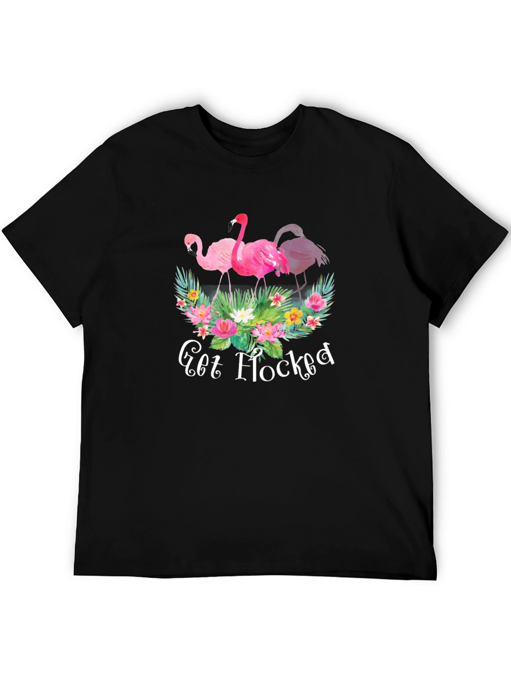 Get Flocked Flamingo Graphic T-Shirt