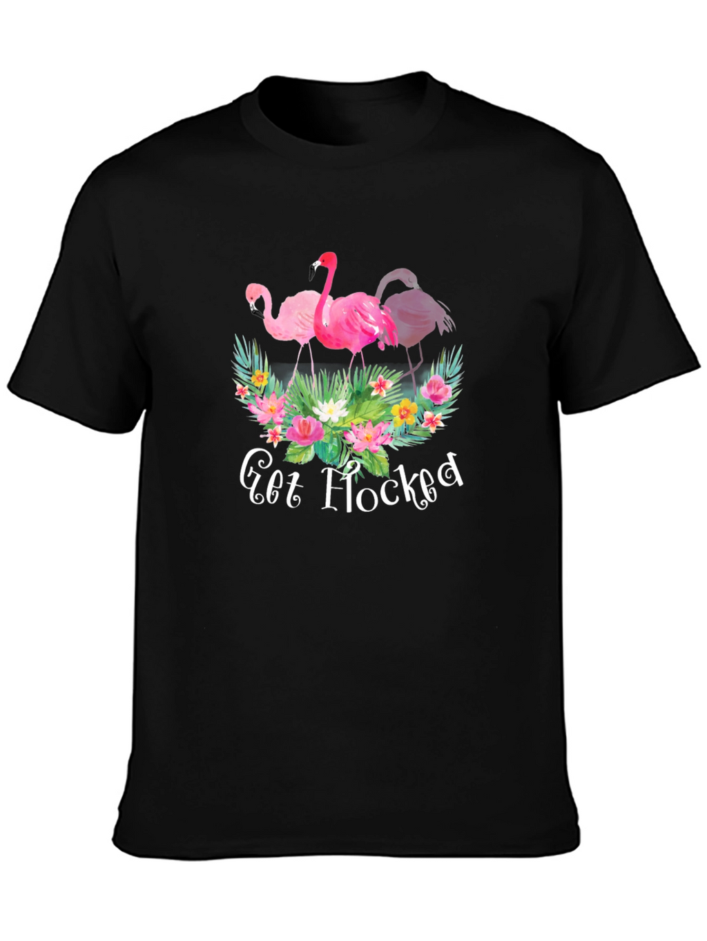 Get Flocked Flamingo Graphic T-Shirt