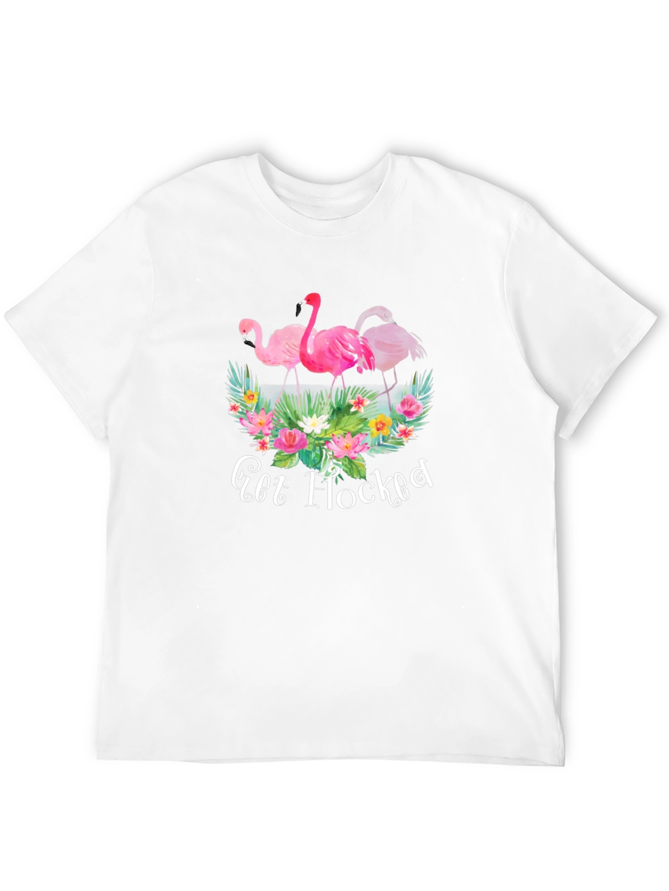 Get Flocked Flamingo Graphic T-Shirt
